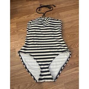 Michael Kors Striped One Piece Swimsuit Size 10